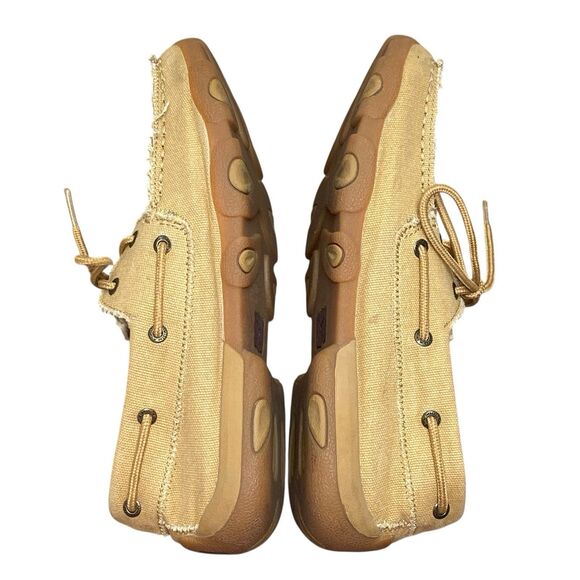 Twisted X Women's Size 10 Khaki Canvas Driving Moccasins (HF16) - Picture 5 of 8